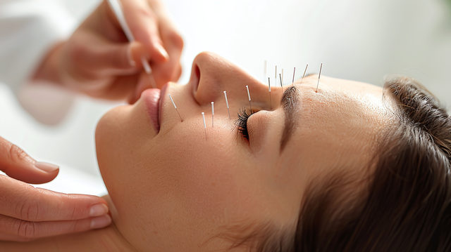 pinezkowanie twarzy akupunktura kosmetologiczna twarzy cieszyn